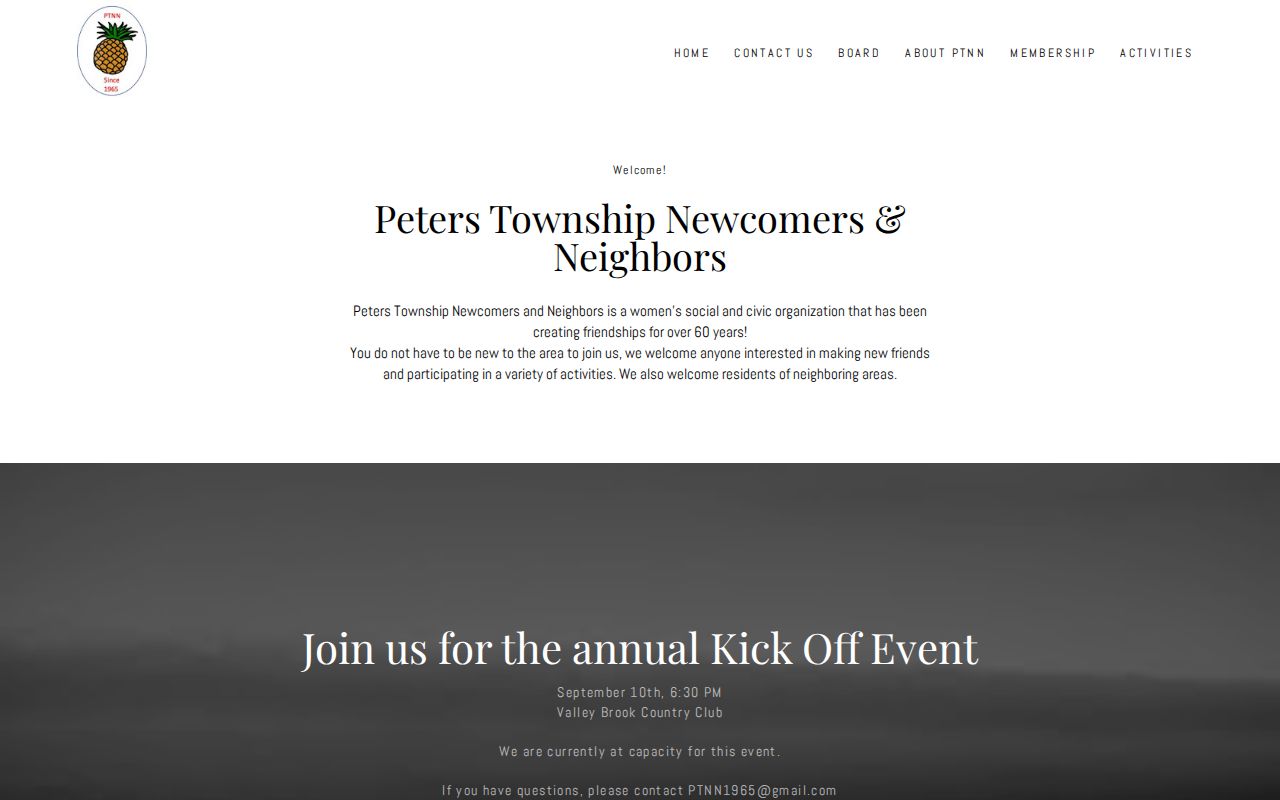 Peters Township neighbors voluntary community organization information