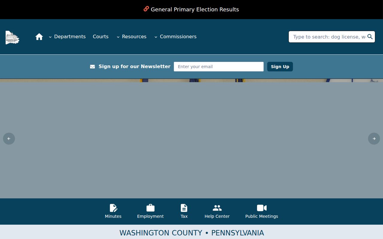 Peters Township residents directory Washington County property record links